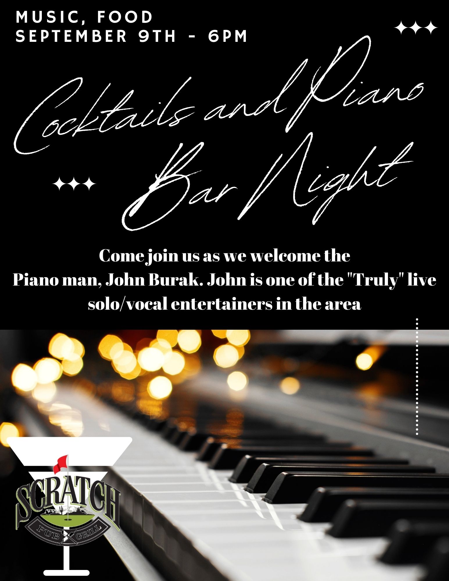 Cocktails and Piano Bar Night at the Pub