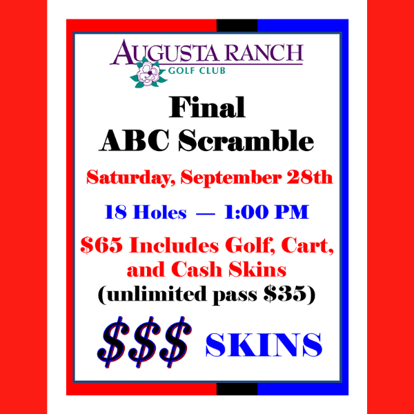 augusta ranch final abc scramble sept